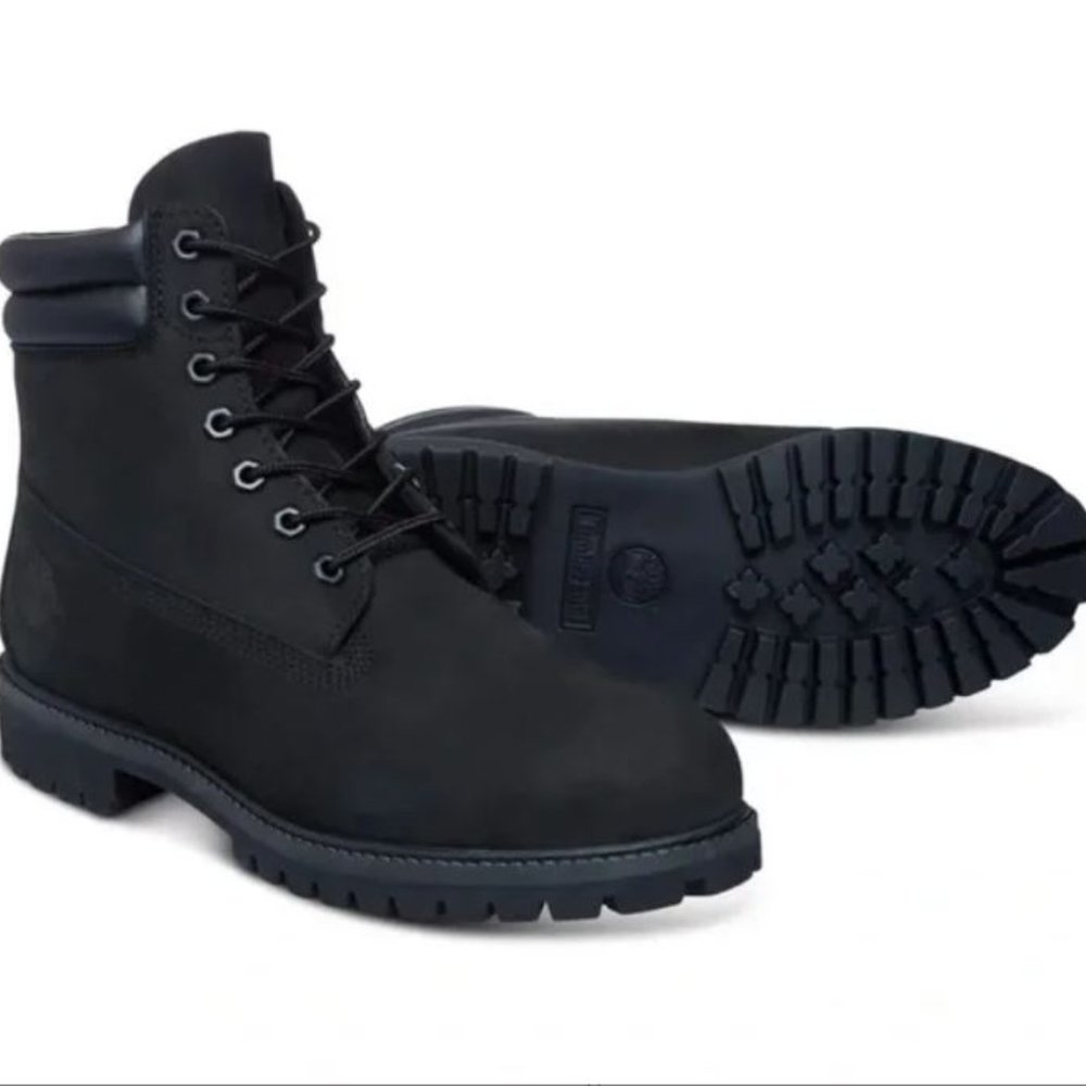 Timberland Men's Black Leather Chukka Lace-Up Boots